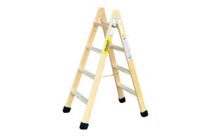 ESCALERA MADERA TIJERA 4+4 PELDAÑOS