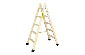 ESCALERA MADERA TIJERA 5+5 PELDAÑOS