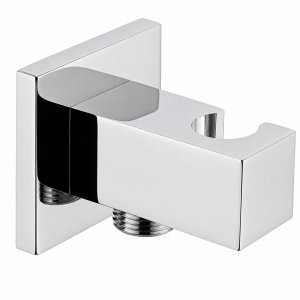 TOMA DE AGUA CUADRADA C/SOPORTE LATERAL CROMO
