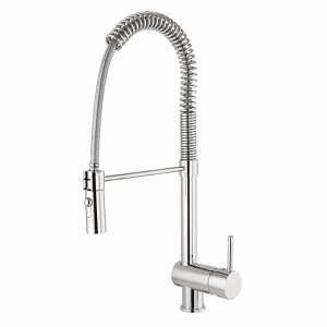 MONOMANDO MINIMA FREGADERO CAÑO MUELLE INDUSTRIAL CROMO