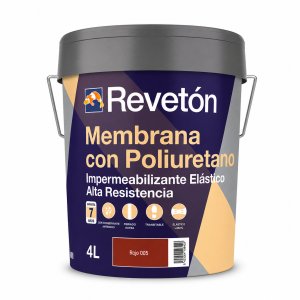 REVETON ANTIGOTERAS CON POLIURETANO ROJO 4L. 