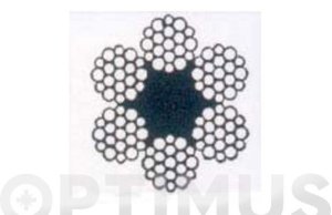CABLE ACERO GALVANIZADO ROLLO 15 M Ø 5 (6x19) +1 ALMA TEXTIL
