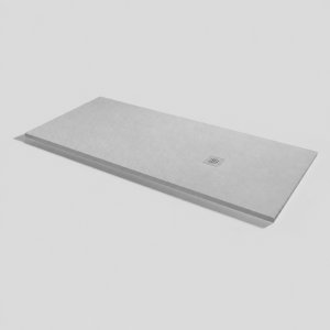 PLATO DUCHA RESINA BASE SLATE MARFIL 100x80