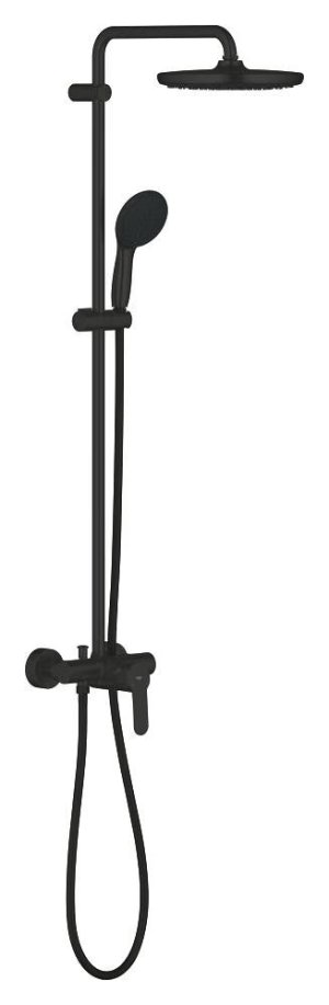 CONJUNTO DUCHA TEMPESTA SYSTEM 250 C/MONOMANDO NEGRO MATE