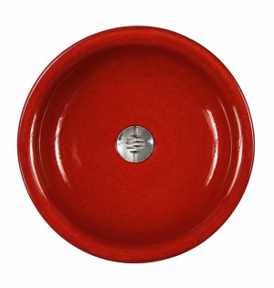 FERRES FREGADERO LAVABO VIDRIADO FORMENTERA 24-ROJO 35cm