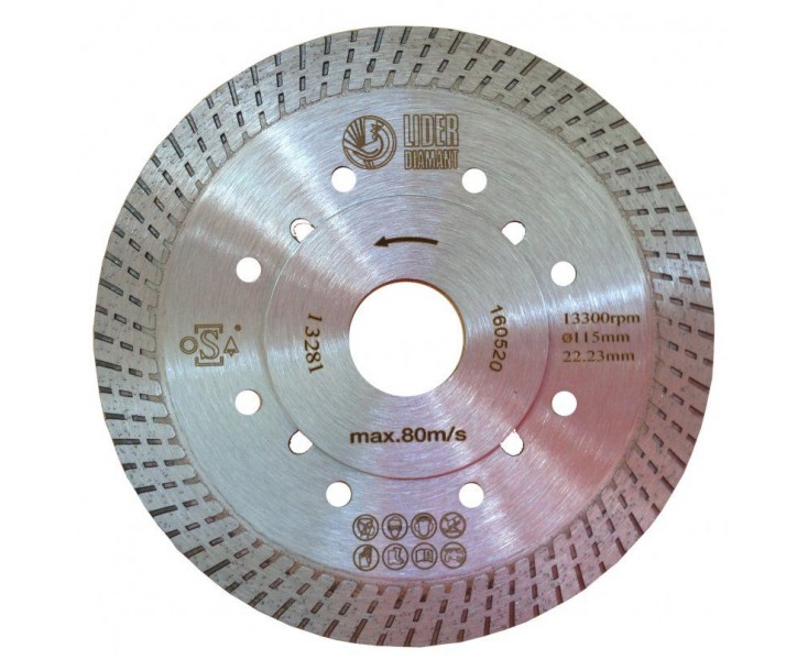 Disco Diamante 4.1/2X7/8X5/8 Segmentad High Power Higdhp-115, HIGH POWER, Tauber