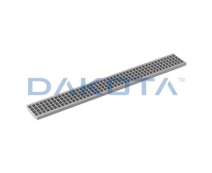 GRILL PP GRAY WITH CLIP B125 100x13