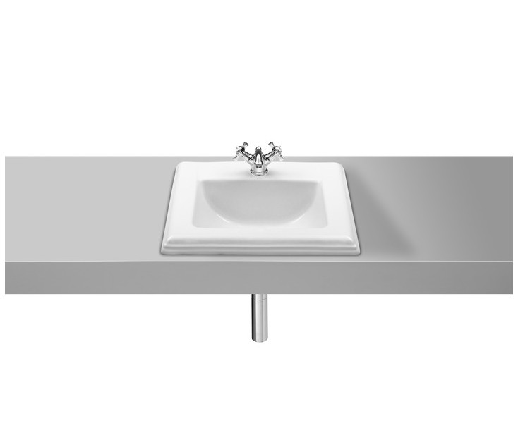 LAVABO AMERICA ENCIMERA 58x47.5 BL.