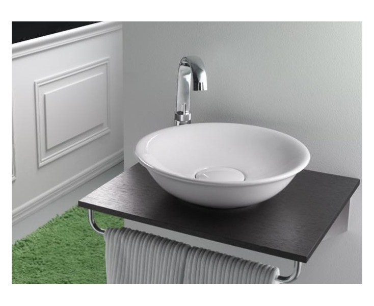 LAVABO CUENCA S/ENCIMERA 450x120 BLANCO