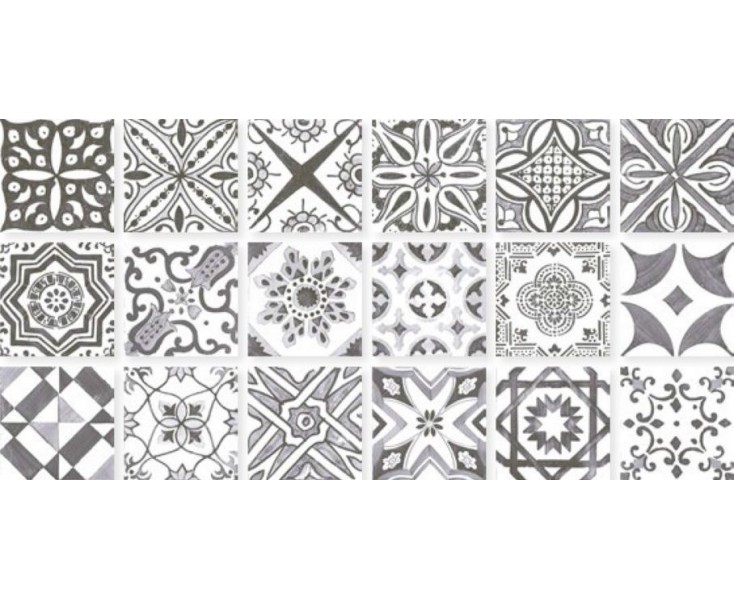 LISBON GREY DECOR MIX 15x15 BRILLO