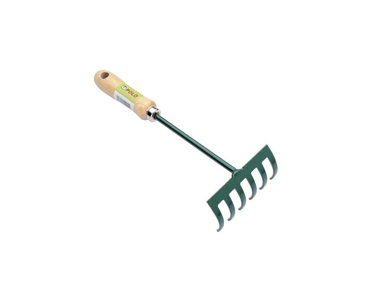 RASTRILLO ACERO 6 DIENTES MANGO MADERA 30x11 OFERTA