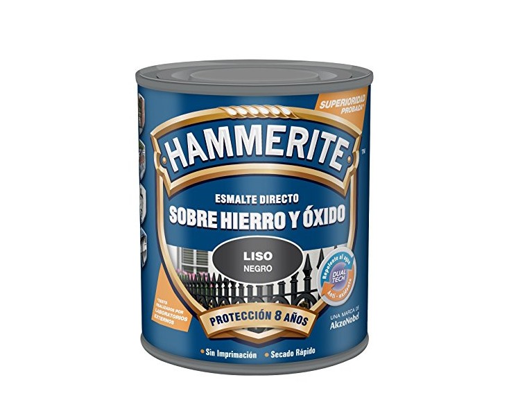 HAMMERITE LISO 250ml. NEGRO