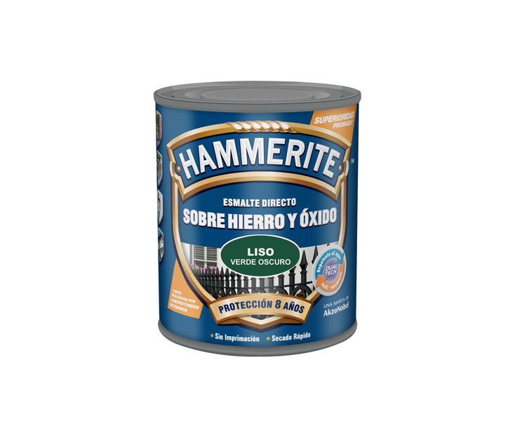 SMOOTH HAMMERITE 250ml. DARK GREEN