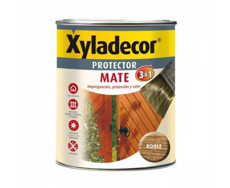 Xyladecor 3EN1 MATE PROTECTOR 750 ml. OAK