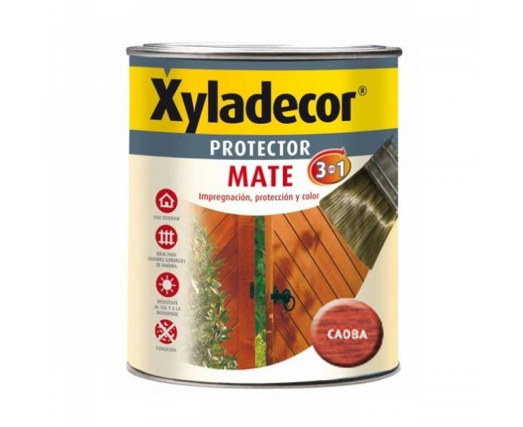 Xyladecor 3EN1 MATE PROTECTOR 750 ml. MAHOGANY