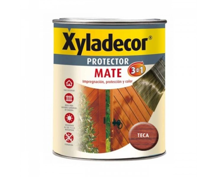 Xyladecor 3EN1 MATE PROTECTOR 750 ml. TEAK