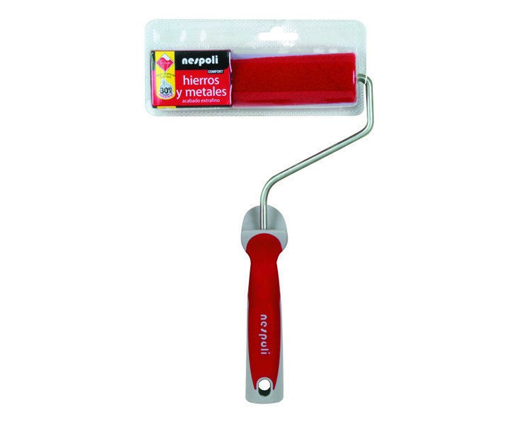  ROLLER ROLLER NESPOLI TEFLON RED 15cm IRON / METAL