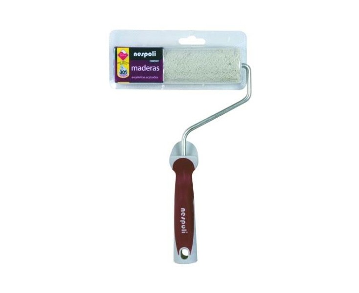 ROLLER ROLLER NESPOLI TEFLON BROWN 15cm WOOD