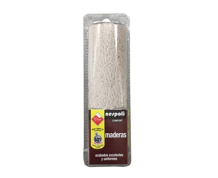  REPLACEMENT ROUND ROLLER NESPOLI TEFLON BROWN 15cm WOOD