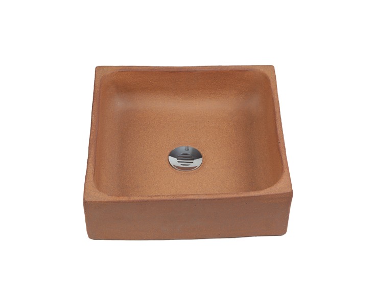 LAVABO GRES NATURAL LISO MEDES 35x35