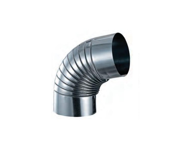 100 GALVANIZED ELBOW 100 OPEN