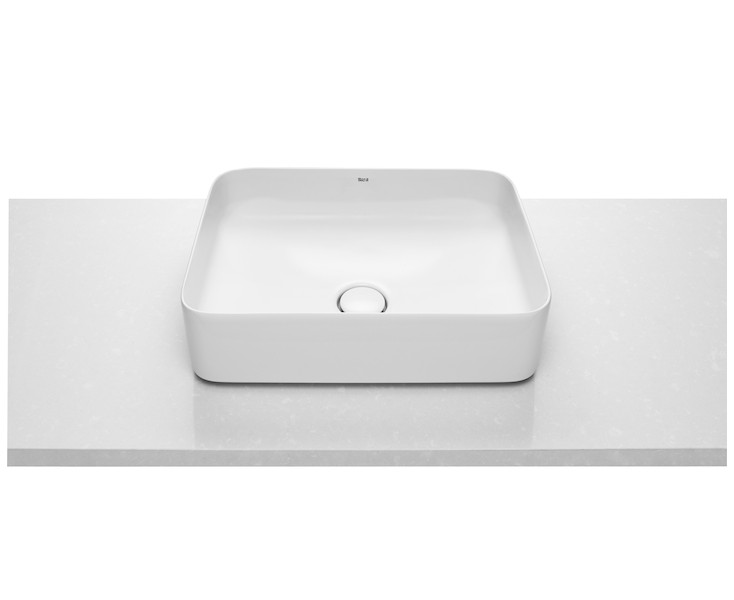 LAVABO INSPIRA SQUARE S / ENCIMERA 500x37x140 WHITE