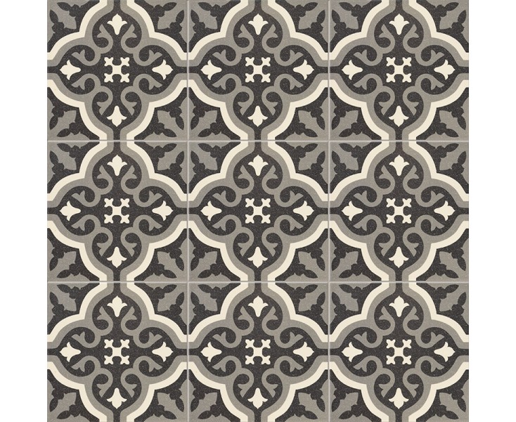 CENTRO FLORENTINE BLACK 20x20