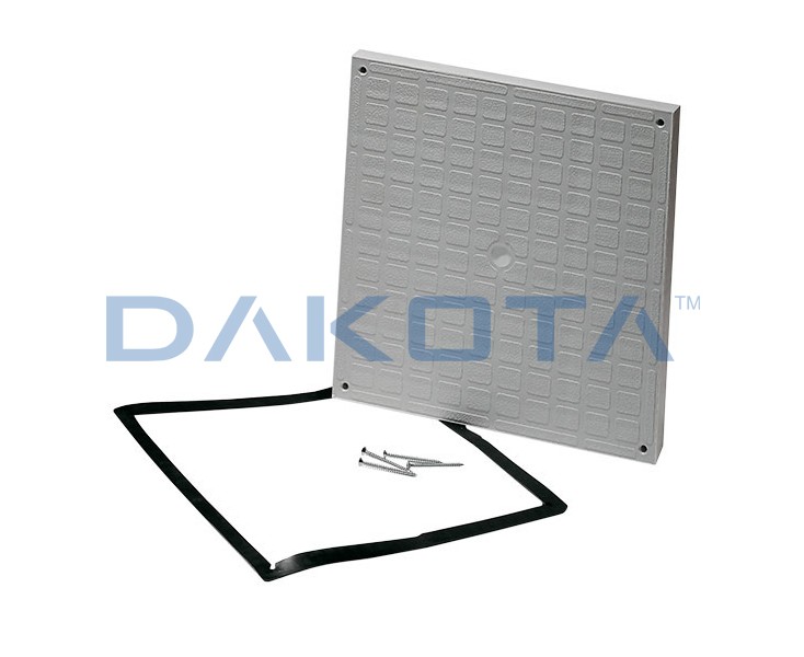 TAPA SIN CERCO PVC 30x30 GRIS HERMETICA