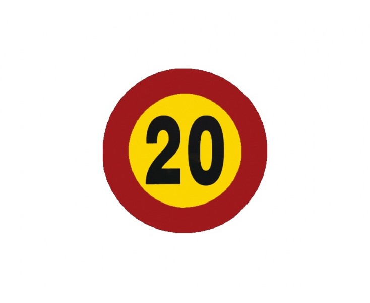 SEÑAL VELOCIDAD LIMITADA 20km/h