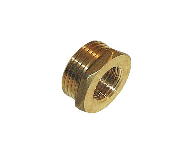 MALE-FEMALE THREADED REDUCTION 1/2 "x 3/8" C6161 METAL