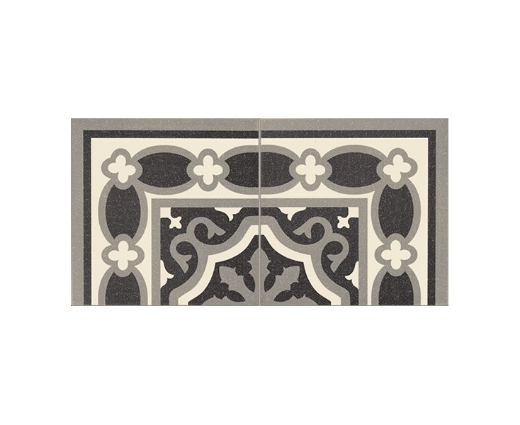 CORNER FLORENTINE BLACK 20x20