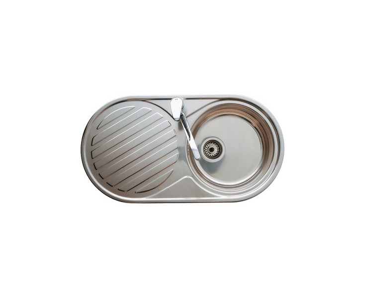FREGADERO INOX DUO-90 90x48 1C.1E.DCHA.