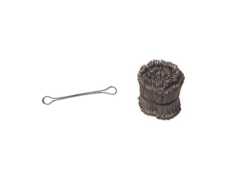 ALAMBRE CLIP-ATAR ANONIZADO DOBLE 160mm. 1000UD