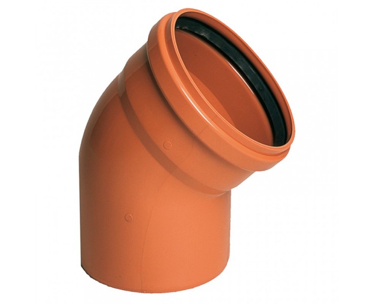 ELBOW PVC 160-45º TEJA M-H