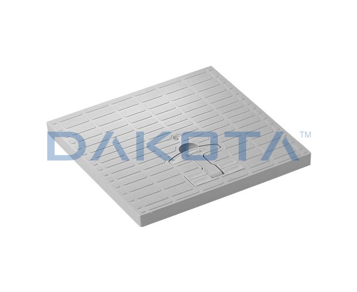 TAPA SIN CERCO PVC 20x20 GRIS C/MANILLA