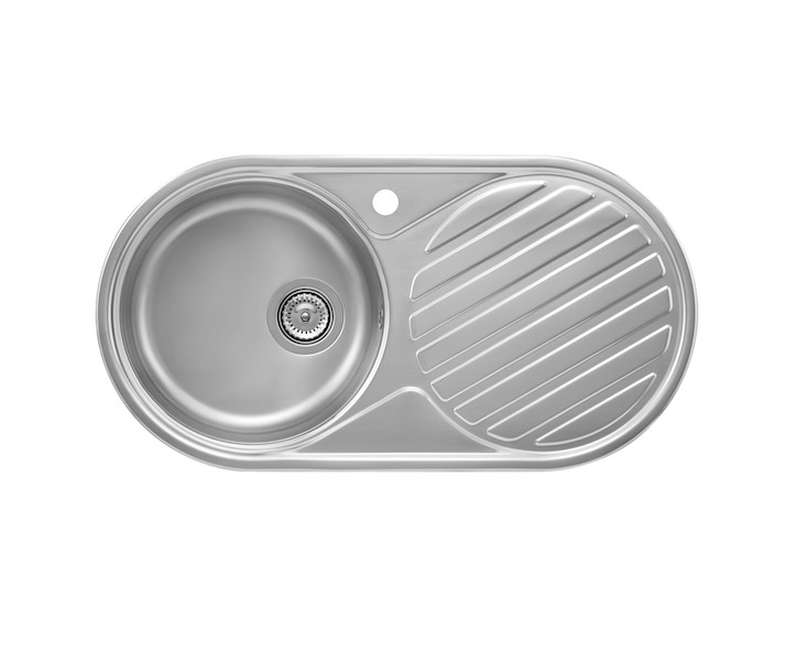 SINK INOX DUO-80 84x44 1C.1E.DCHA.