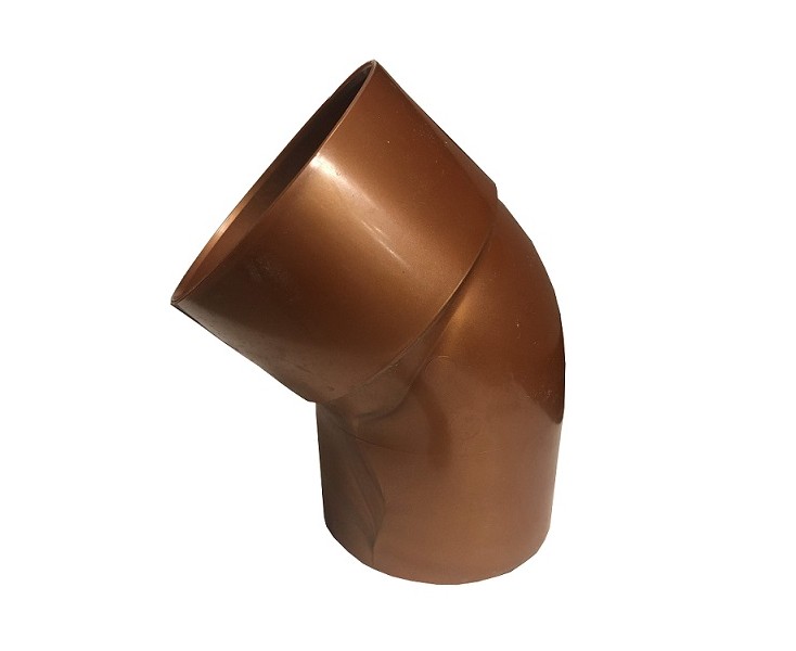 CANALON PVC G125 ELBOW 80-45º COPPER