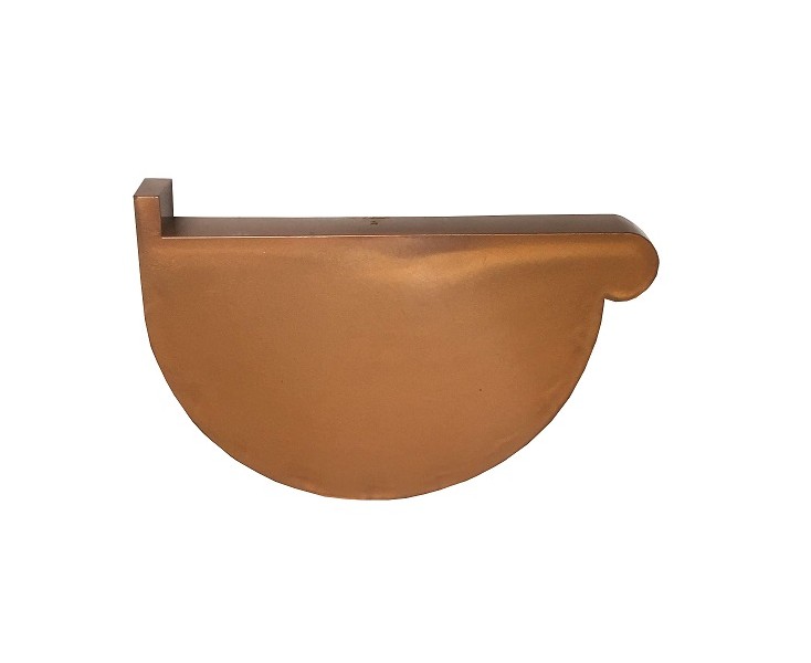 CANALON PVC G125 TAPA IZDA. COPPER