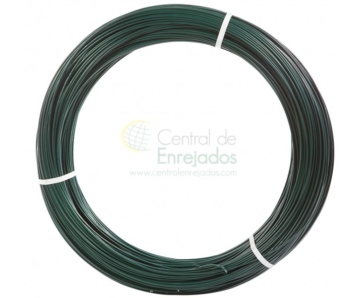 ALAMBRE PLASTIFICADO VERDE ROLLO 05kg. Nº19 3,9mm