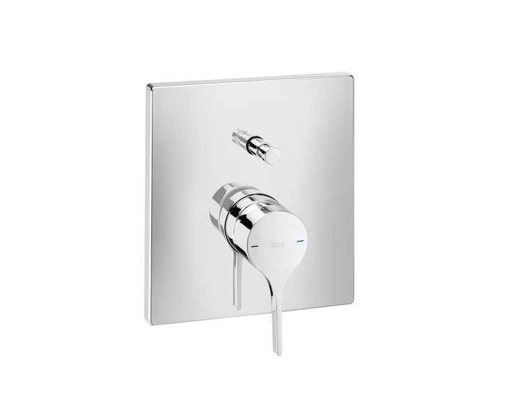 MONOMANDO RECESSED BADGE SHOWER CROMO