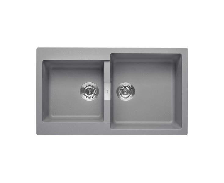 SINK QUARZEX OSLO 085 0860x500x200 GRAY