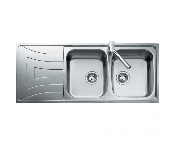 FREGADERO INOX UNIVERSO 116x50 2C. 1E.
