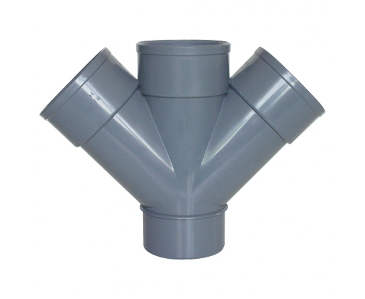 AND PVC DOUBLE FLAT 110-45º
