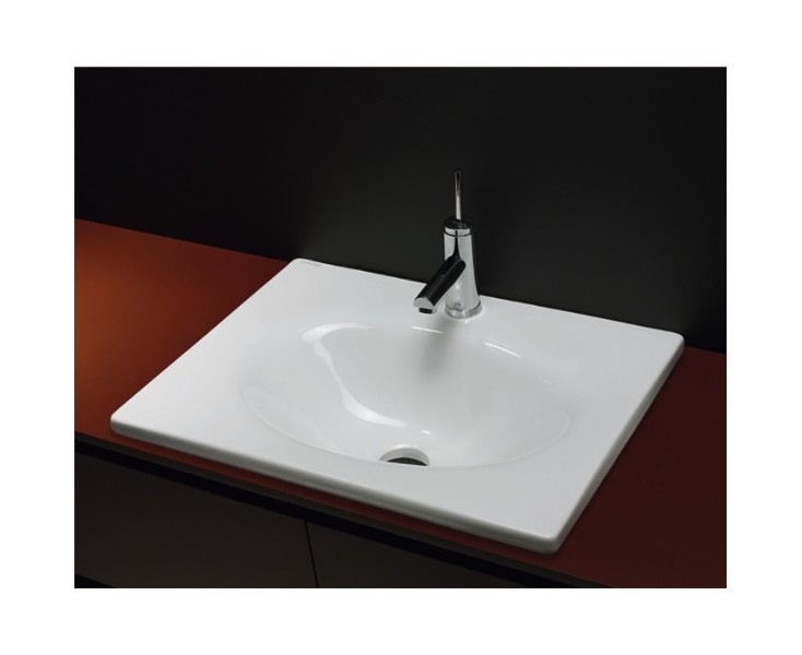 LAVABO OASIS S / WORKTOP 57x45 WHITE