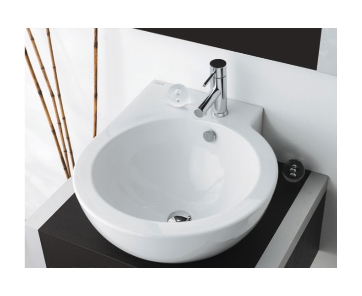 LAVABO ASSIMETRICA MURAL 50x58 BL.