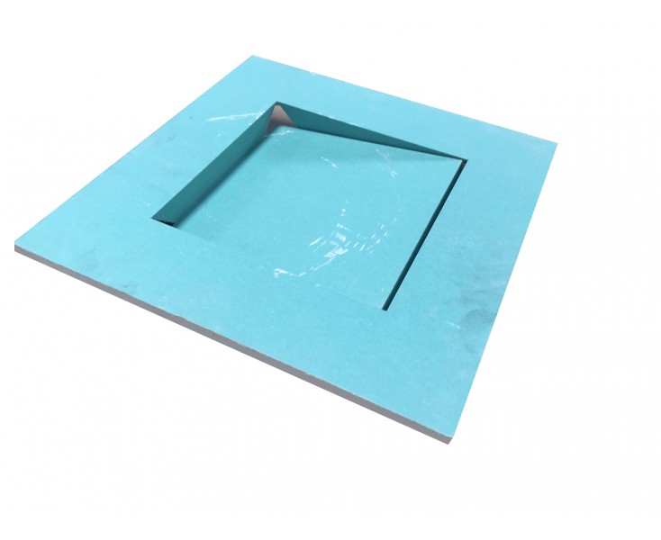 REGISTRATION PLATE 020x20x1.20 LAMINATED PLASTER