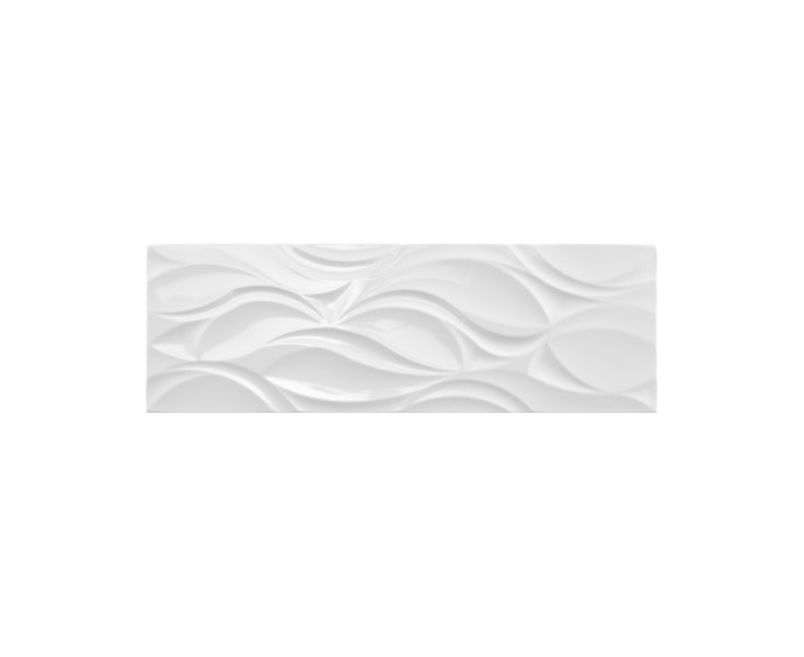 NARVAL WHITE BRIGHT RECT. 30x90
