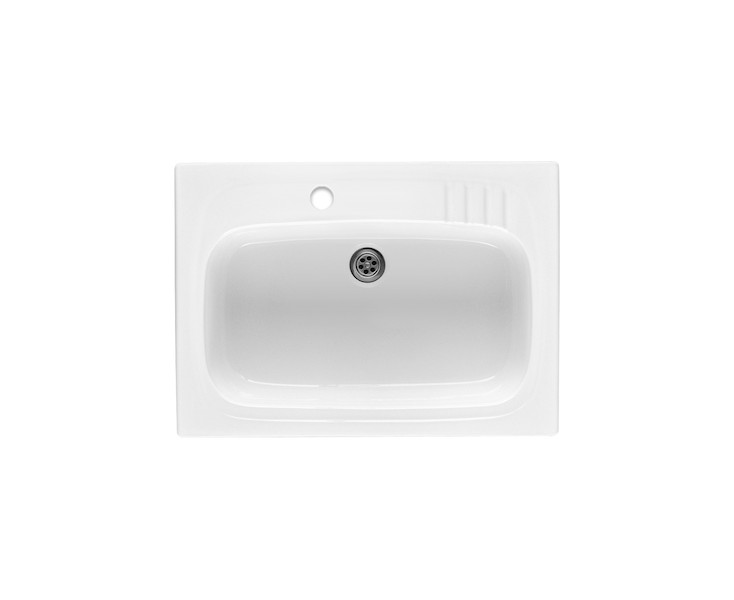 GRES LUGANO SINK 70x50 1C. WHITE