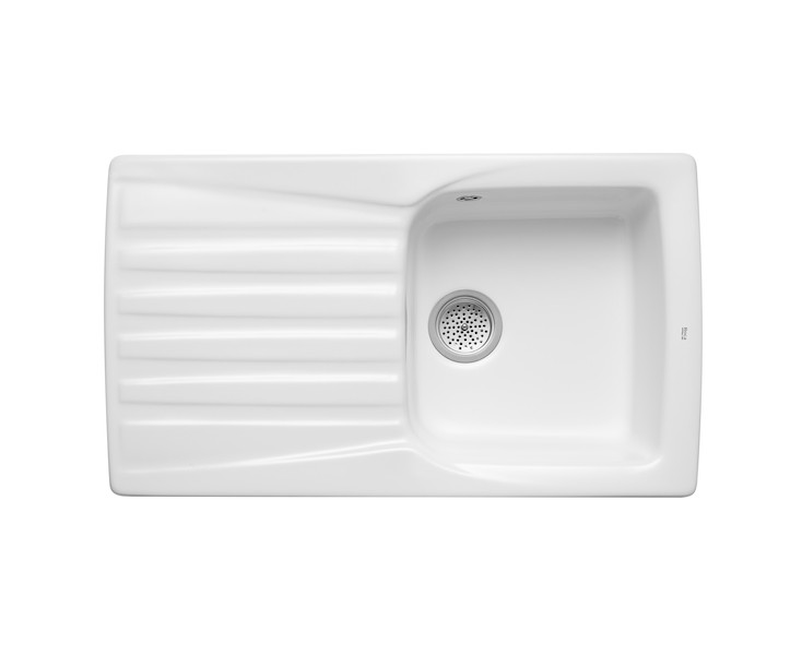 FREGADERO GRES BEVERLY-85/E 86x50 1C.1E. BLANCO