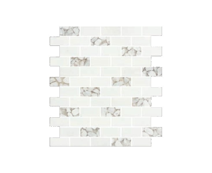 BRICK ROQUE MESH WHITE 25x30